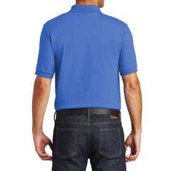 Mafoose Men's Core Blend Jersey Knit Pocket Polo Shirt Royal