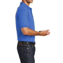 Mafoose Men's Core Blend Jersey Knit Pocket Polo Shirt Royal