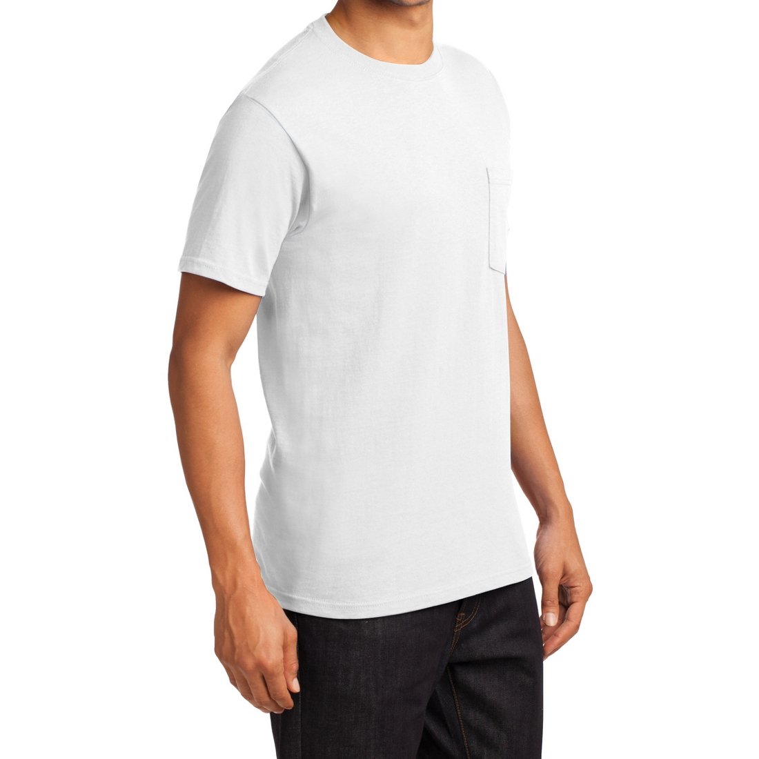 Men's Essential T Shirt with Pocket White