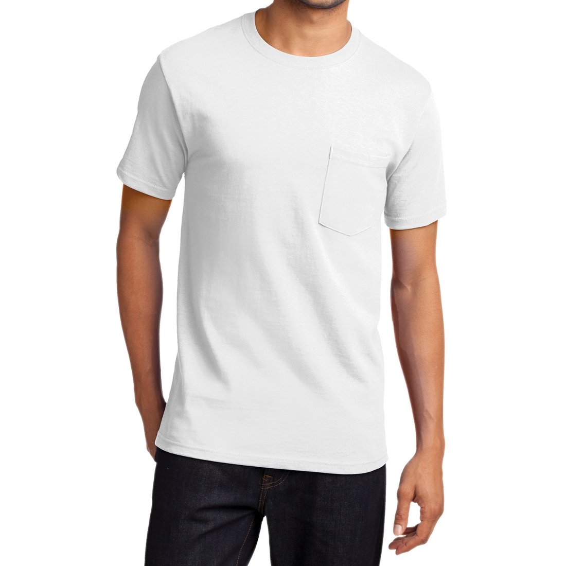 Men's Essential T Shirt with Pocket White