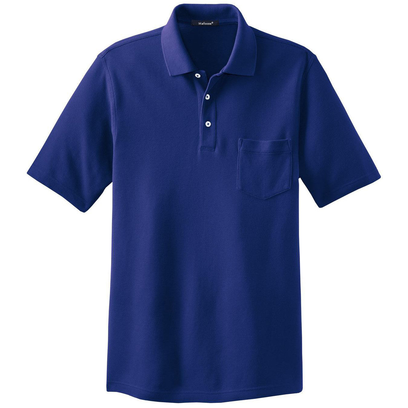 Men's EZCotton Pique Pocket Polo Shirt Cobalt Blue