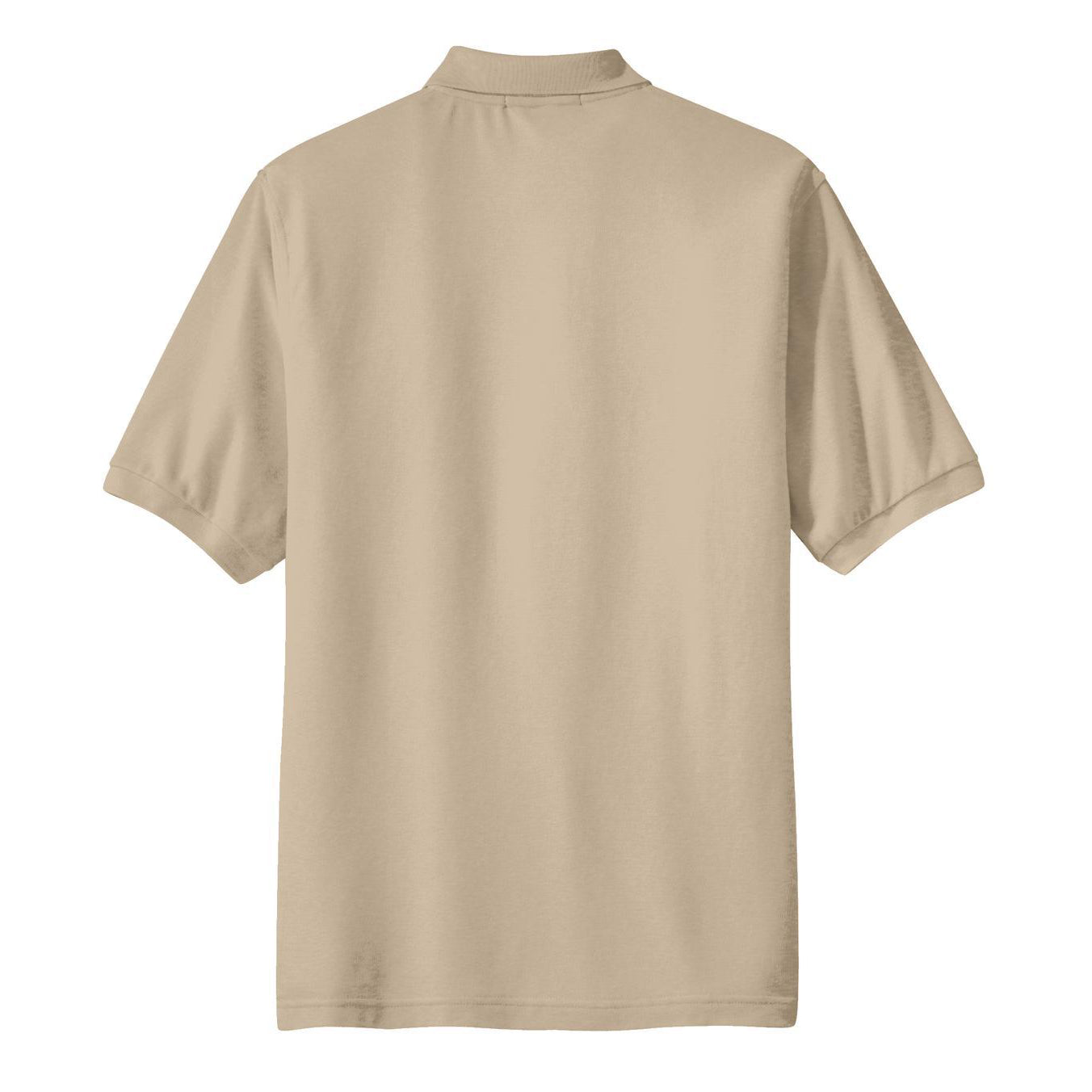 Men's Silk Touch Polo with Pocket Shirt Stone
