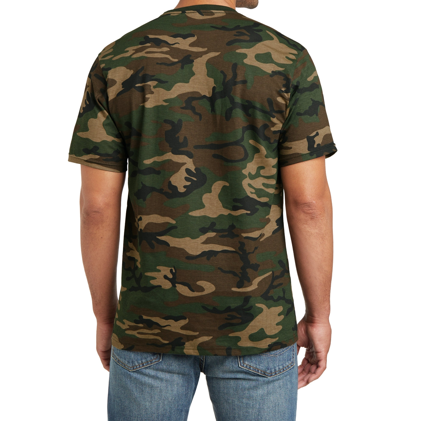 Men's Perfect Weight Camo Crew Tee Military Camo