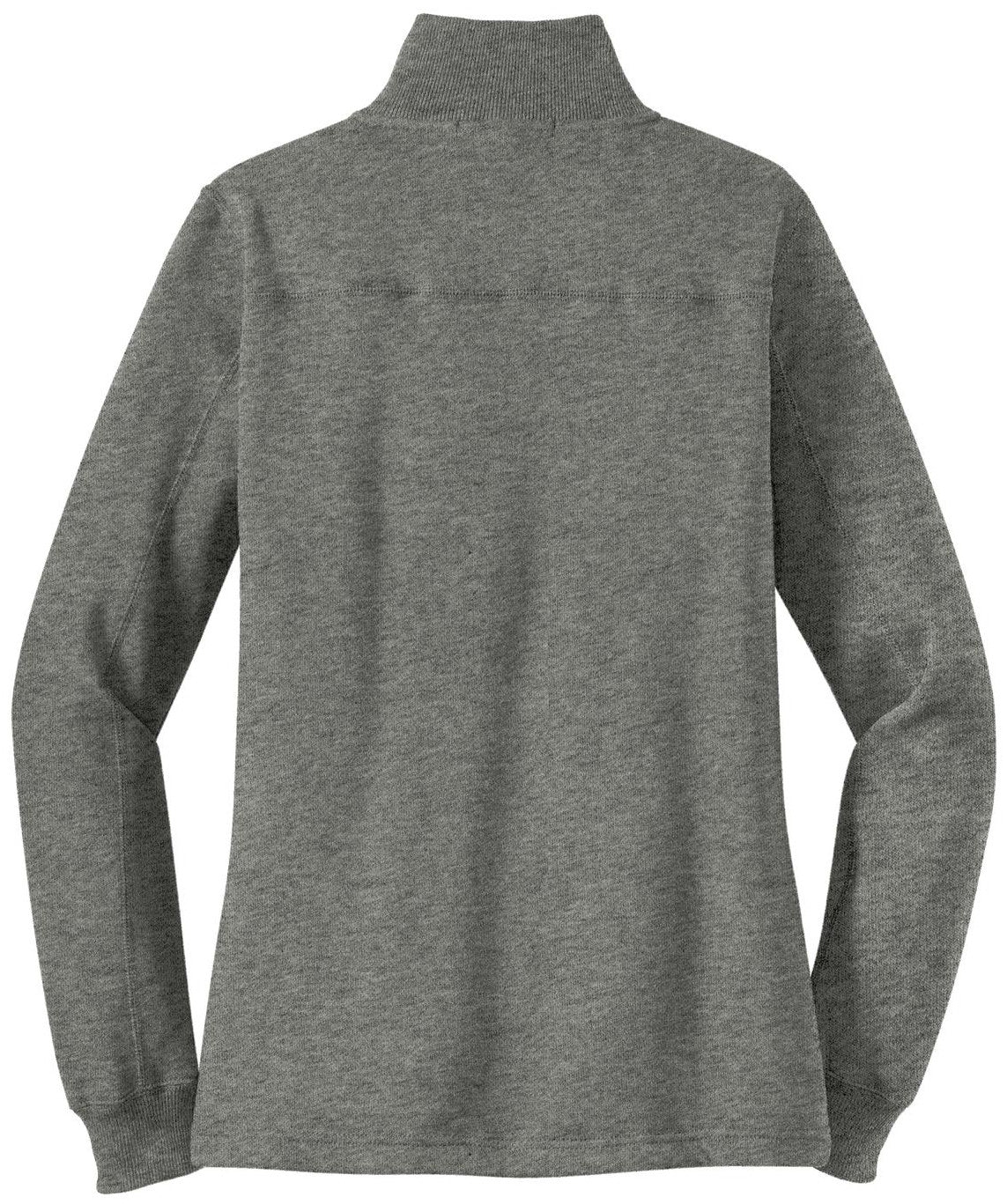 Mafoose Women's 1/4 Zip Sweatshirt Vintage Heather-Back