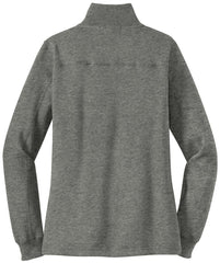 Mafoose Women's 1/4 Zip Sweatshirt Vintage Heather-Back