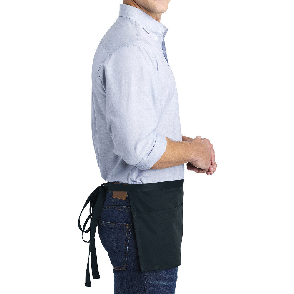 Men's Versatile Three-Pocket Waitstaff Durable Apron