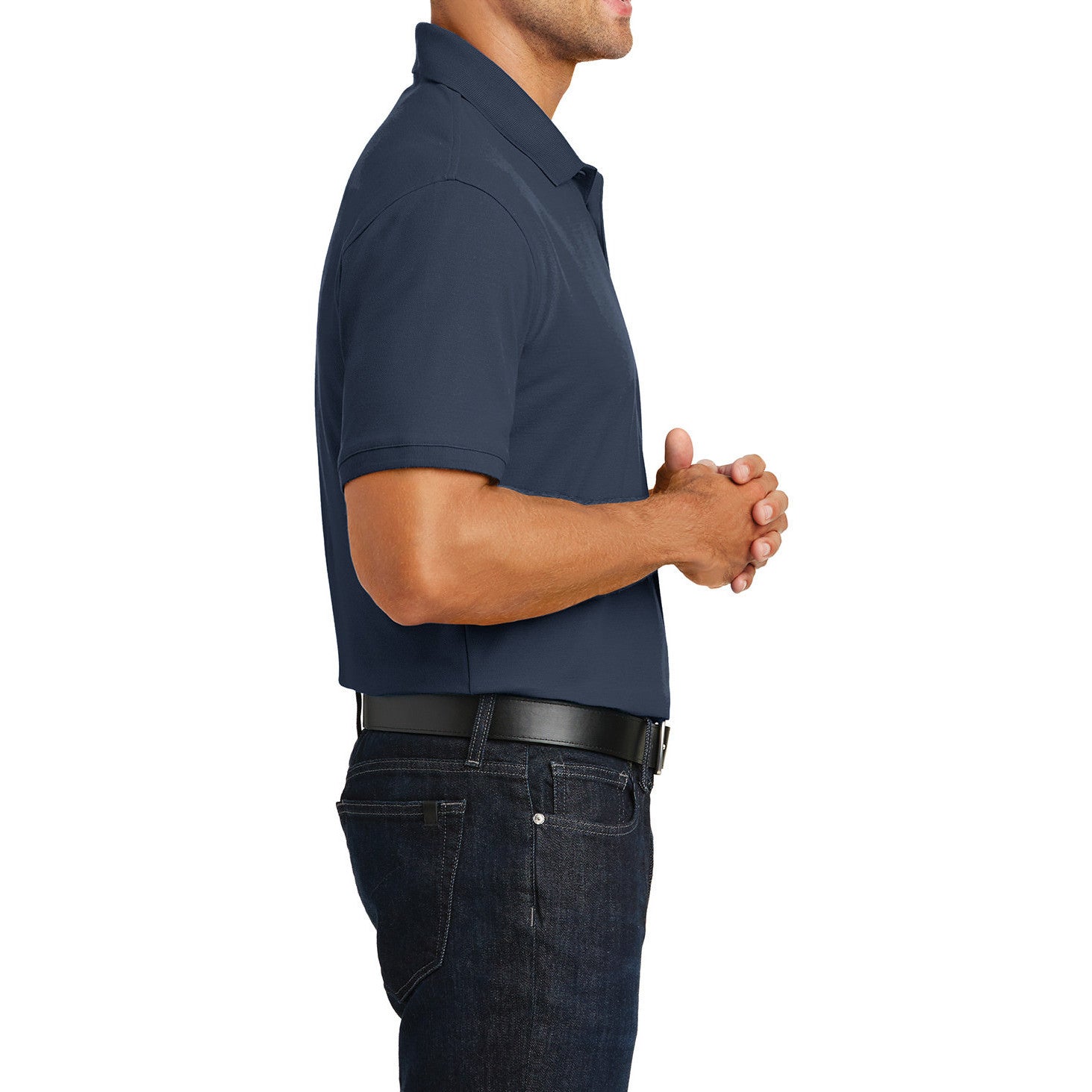 Men's Short Sleeves Tall Core Classic Pique Polo Shirt for Everyday Wear