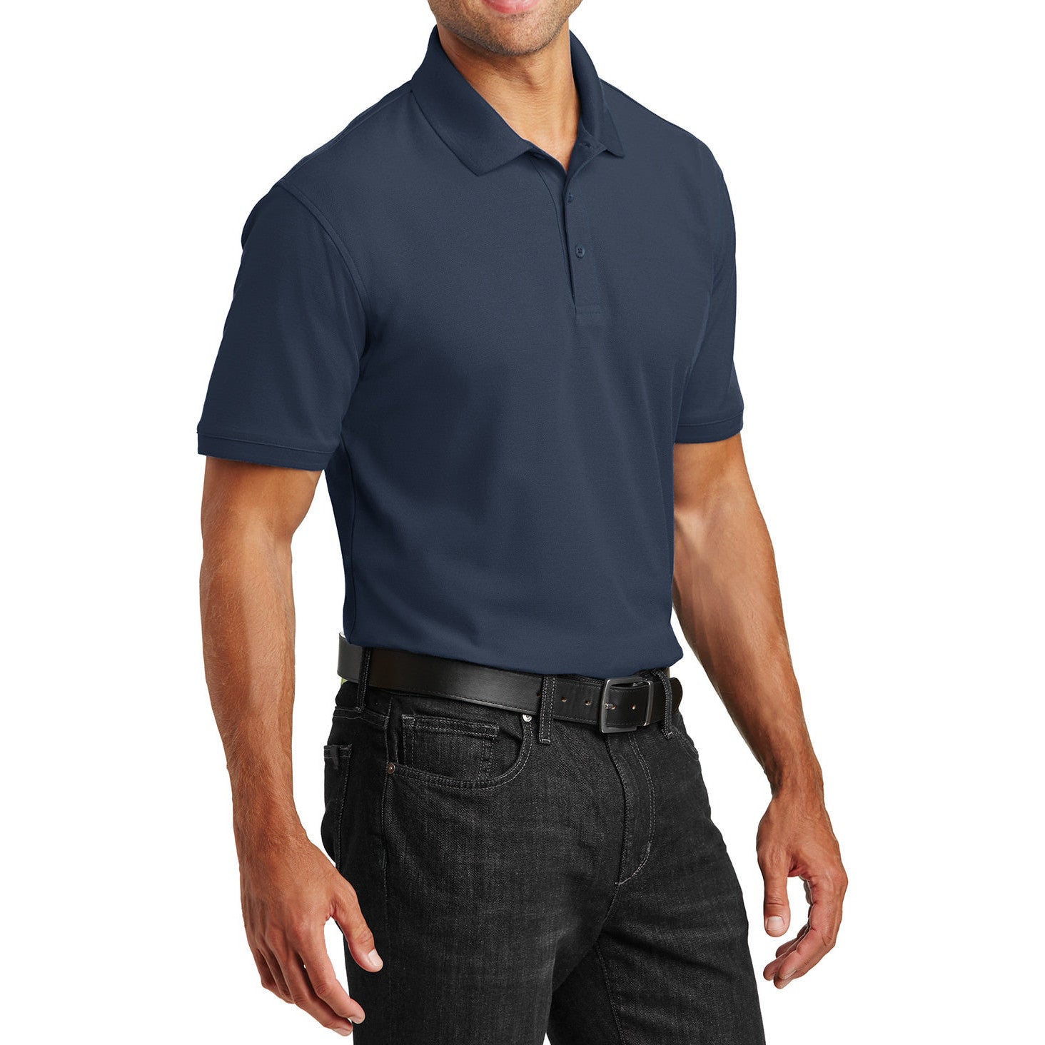 Men's Short Sleeves Tall Core Classic Pique Polo Shirt for Everyday Wear
