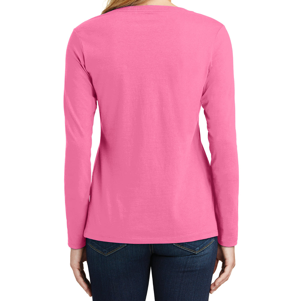 Women's Long Sleeve Fan Favorite V-Neck Tee