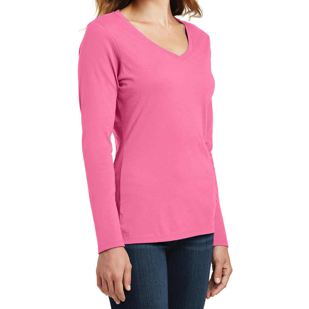 Women's Long Sleeve Fan Favorite V-Neck Tee