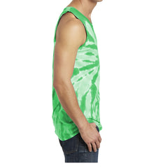 Men's Tie-Dye Tank Top - Kelly