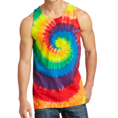 Men's Tie-Dye Tank Top - Rainbow