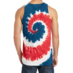 Men's Tie-Dye Tank Top - USA Rainbow
