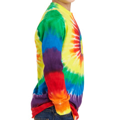 Youth Tie-Dye Long Sleeve Tee - Rainbow