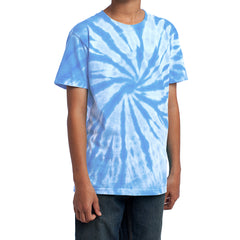 Youth Tie-Dye Tee - Light Blue