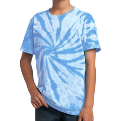 Youth Tie-Dye Tee - Light Blue
