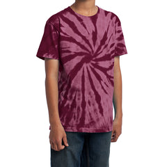 Youth Tie-Dye Tee - Maroon