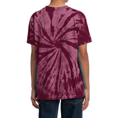 Youth Tie-Dye Tee - Maroon