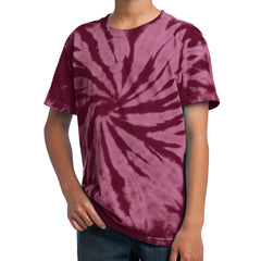 Youth Tie-Dye Tee - Maroon