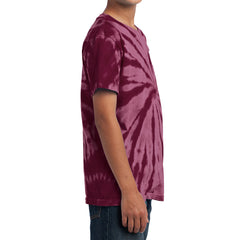 Youth Tie-Dye Tee - Maroon