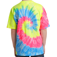 Youth Tie-Dye Tee - Neon Rainbow