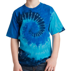 Youth Tie-Dye Tee - Ocean Rainbow