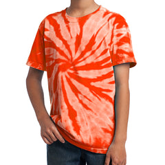 Youth Tie-Dye Tee - Orange