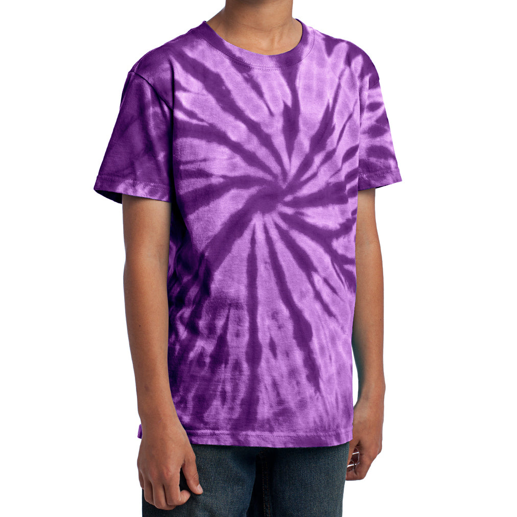 Youth Tie-Dye Tee - Purple