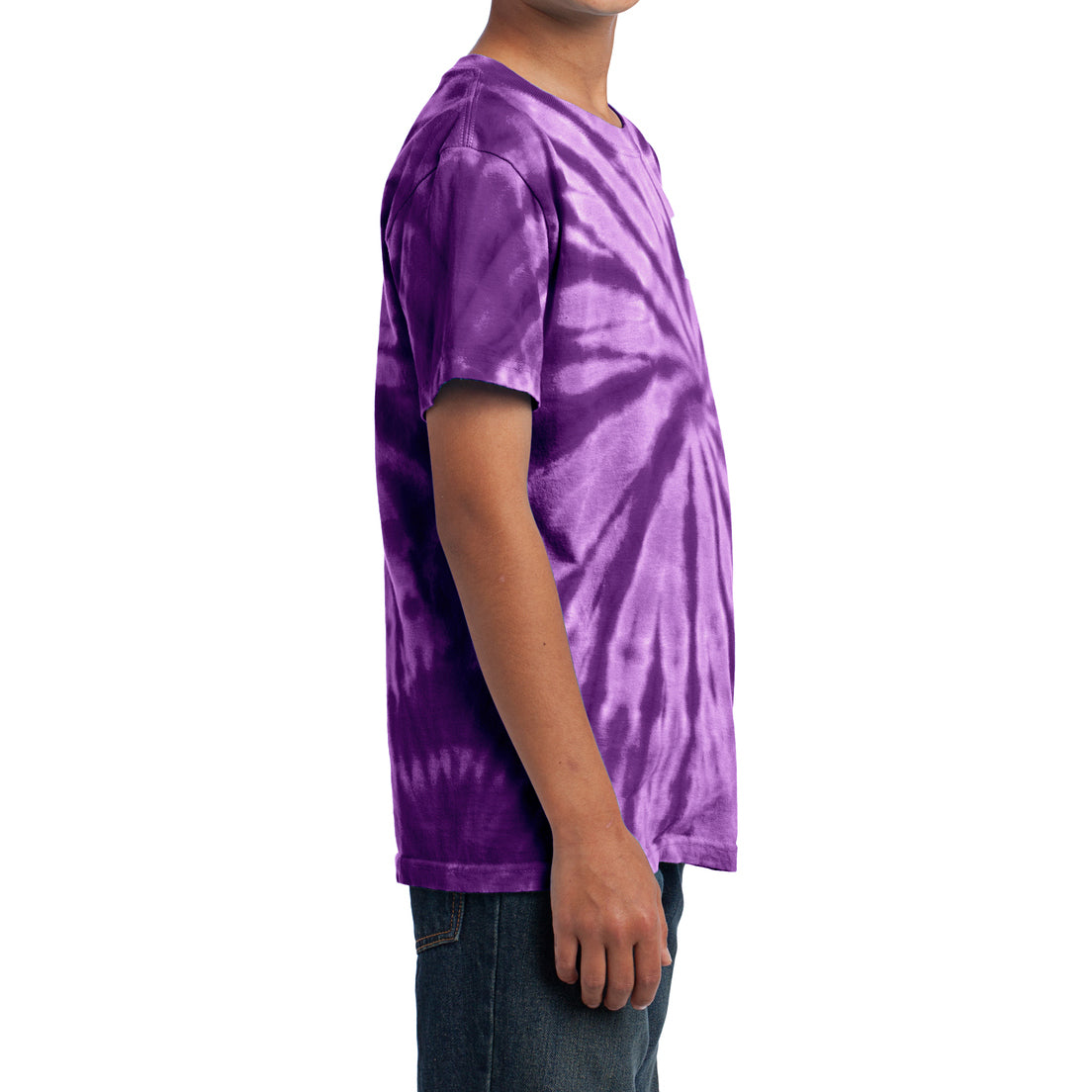 Youth Tie-Dye Tee - Purple