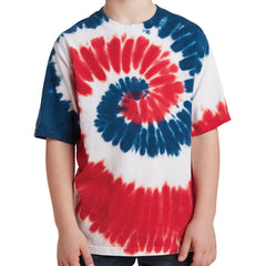Youth Tie-Dye Tee - USA Rainbow