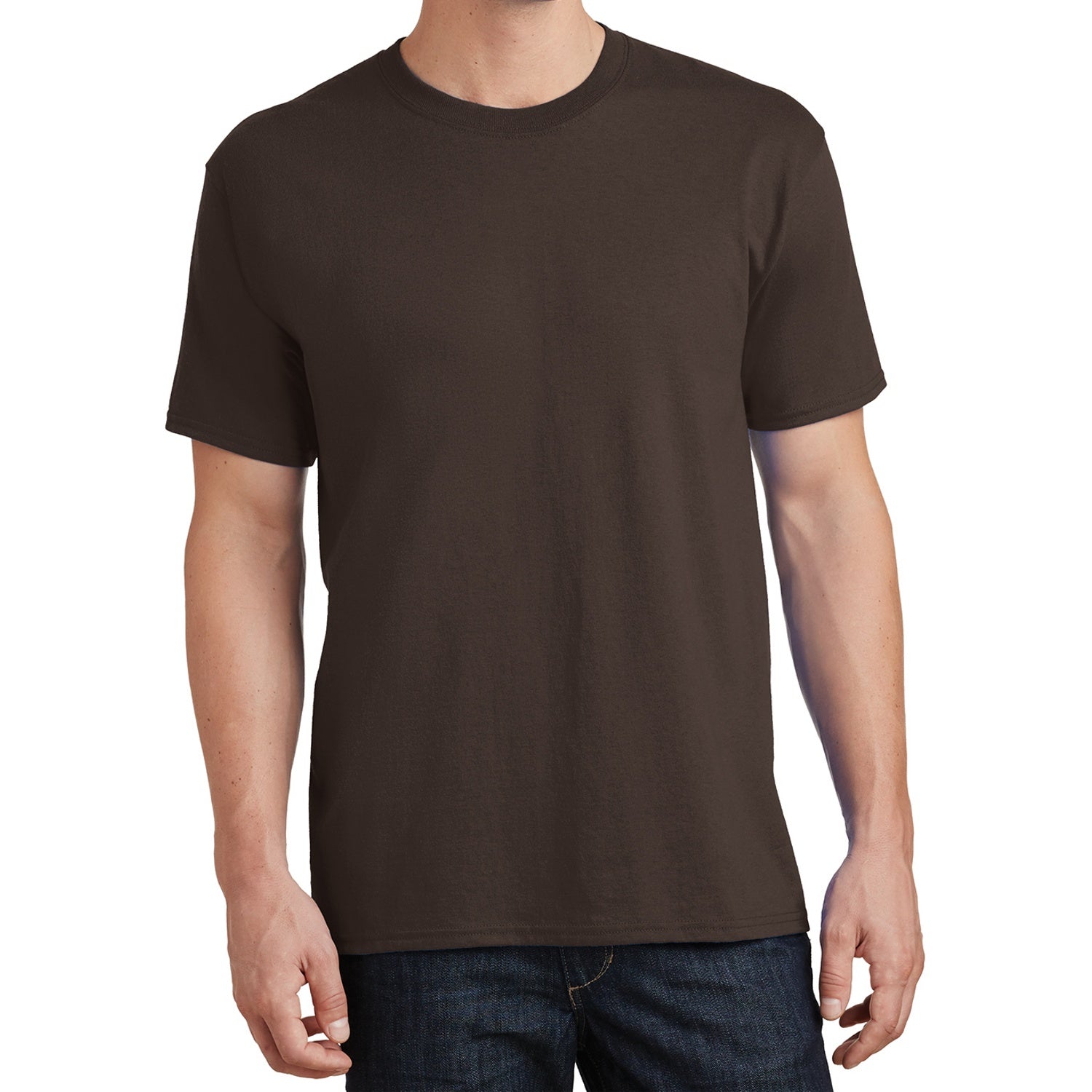 Core Cotton Tee - Dark Chocolate Brown