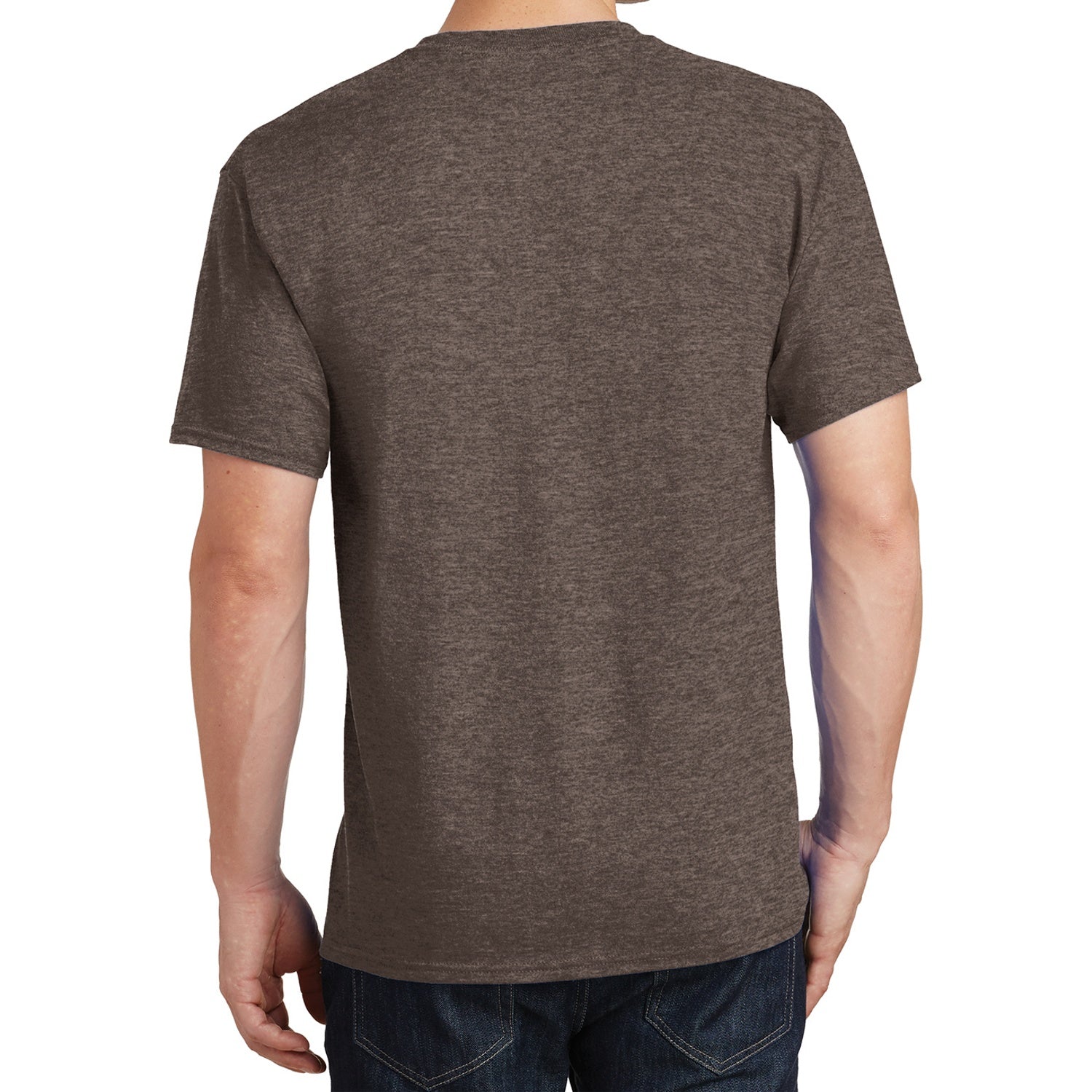 Core Cotton Tee - Heather Dark Chocolate Brown