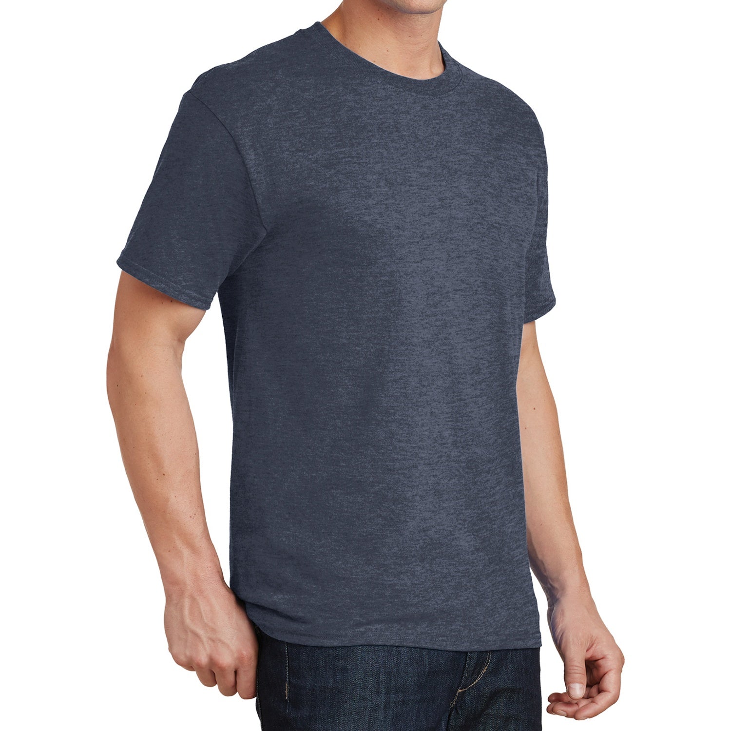 Core Cotton Tee - Heather Navy