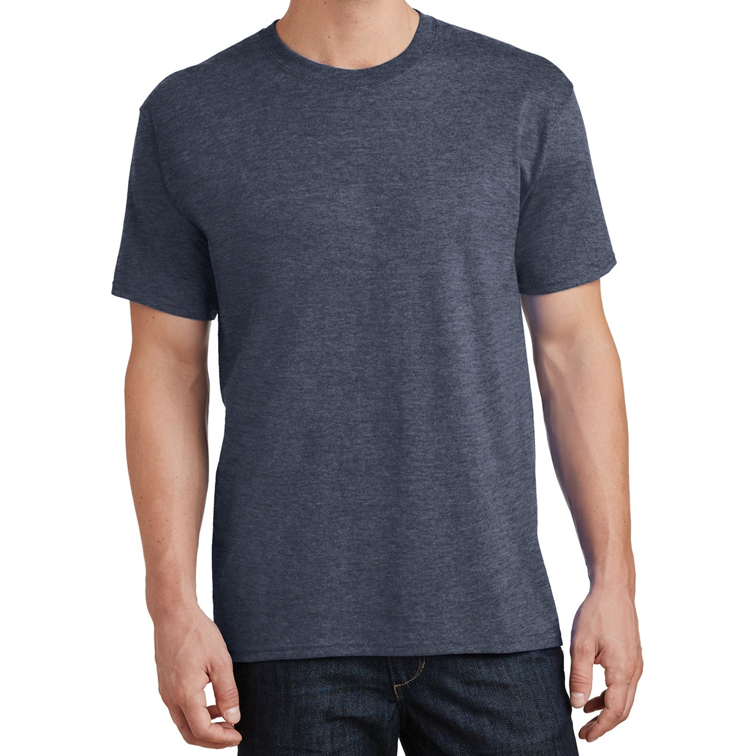 Core Cotton Tee - Heather Navy