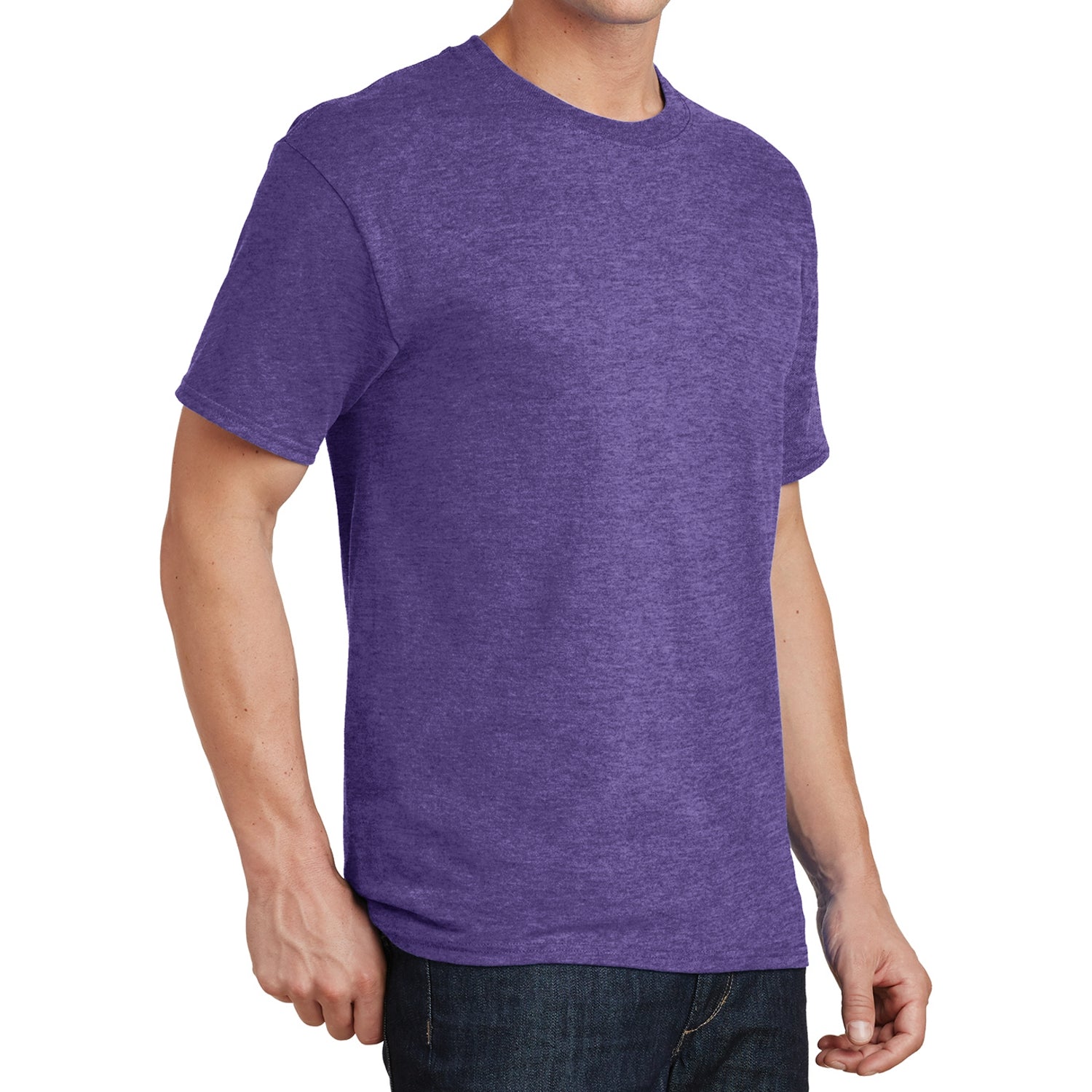 Core Cotton Tee - Heather Purple