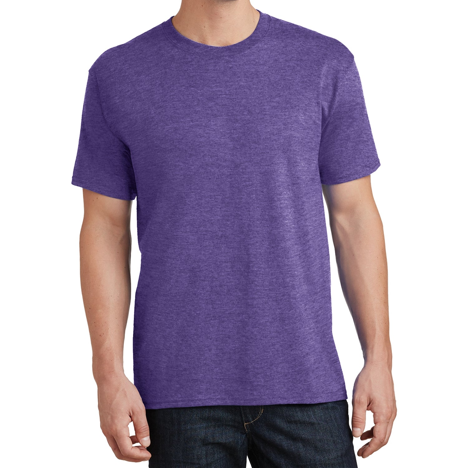 Core Cotton Tee - Heather Purple