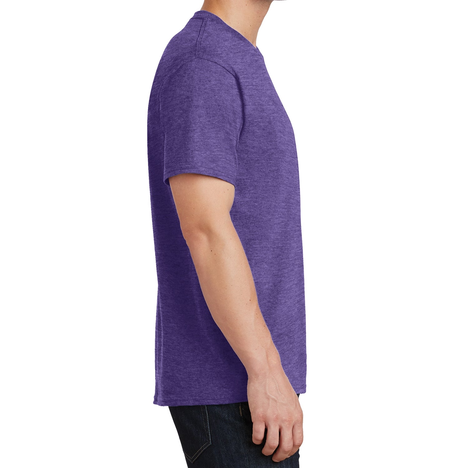 Core Cotton Tee - Heather Purple