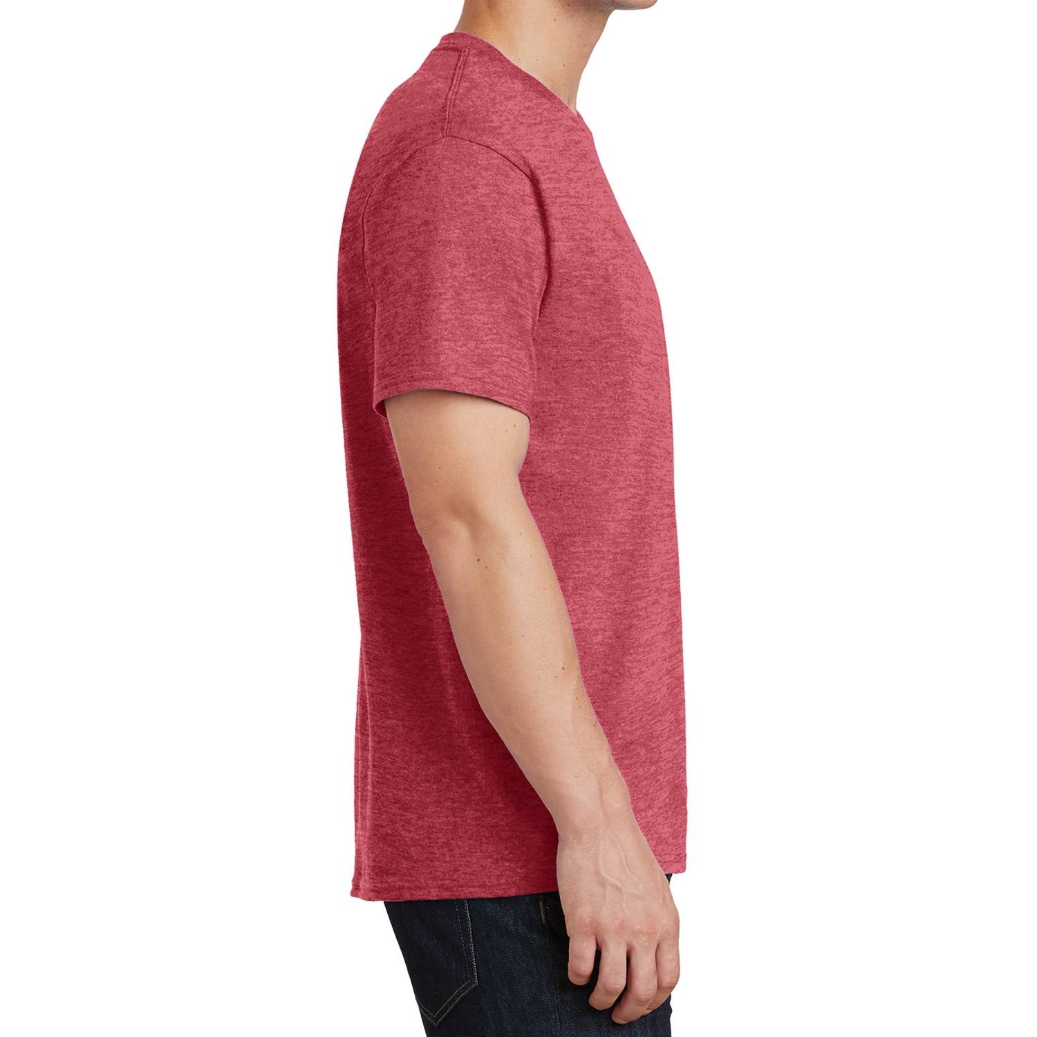 Core Cotton Tee - Heather Red