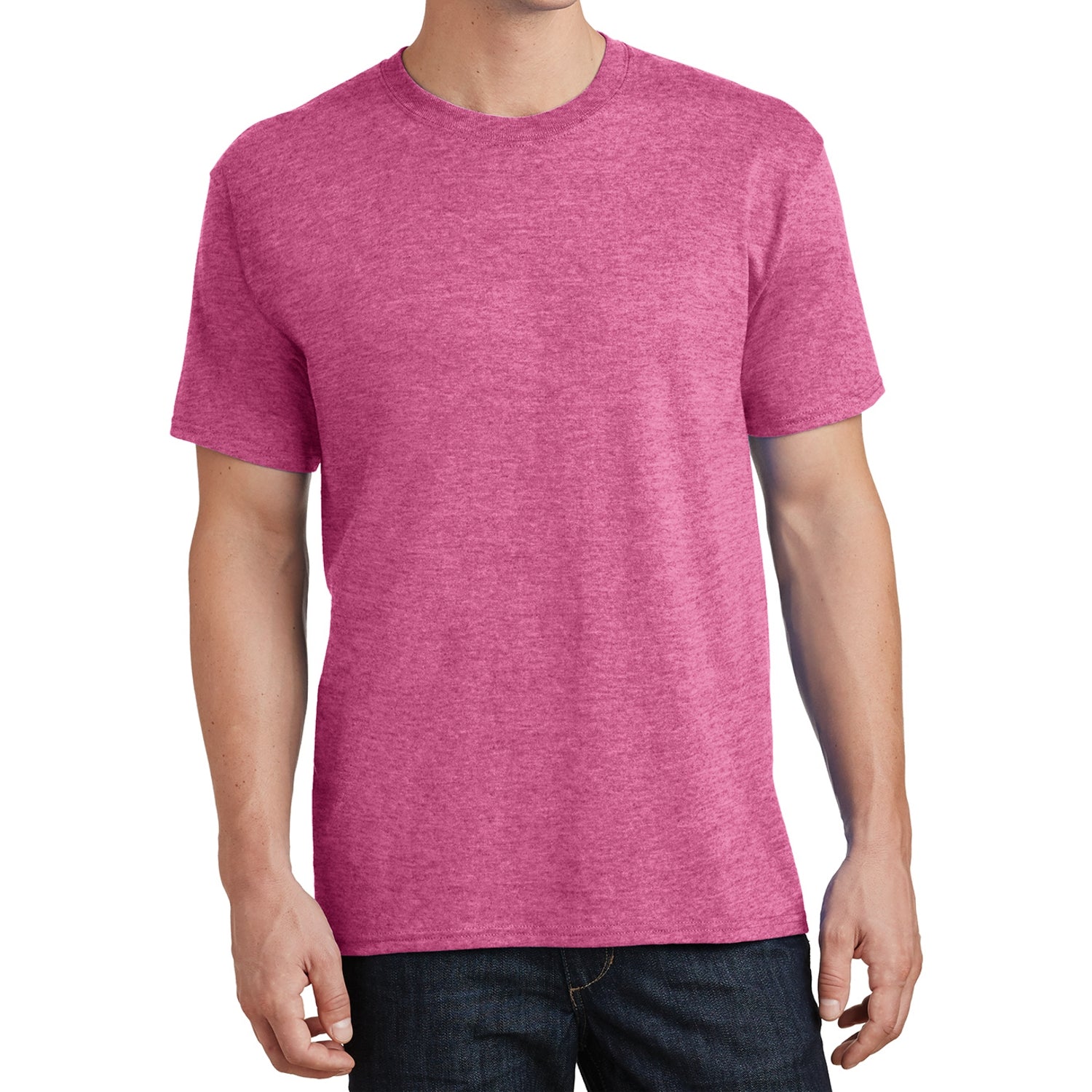 Core Cotton Tee - Heather Sangria