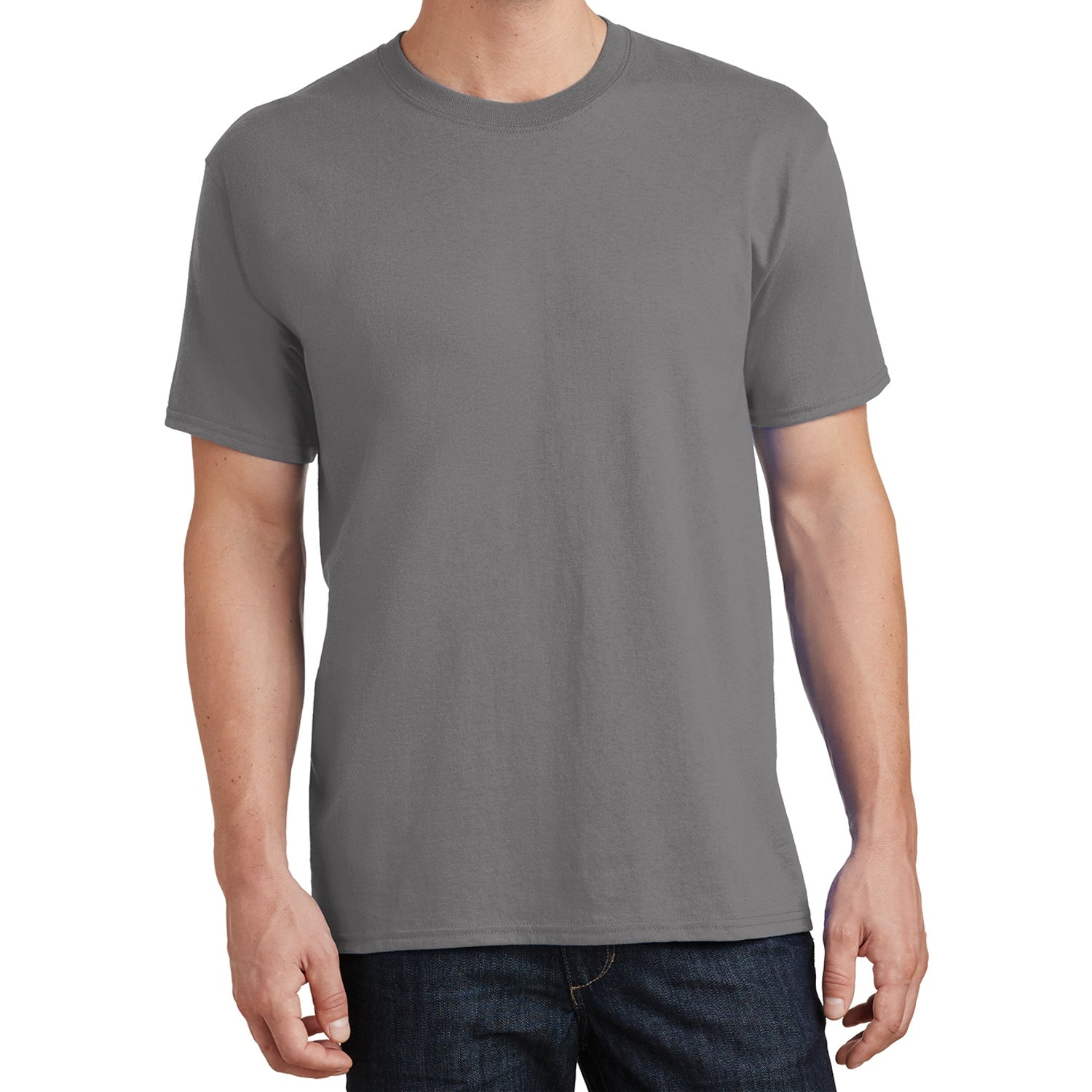 Core Cotton Tee - Medium Grey