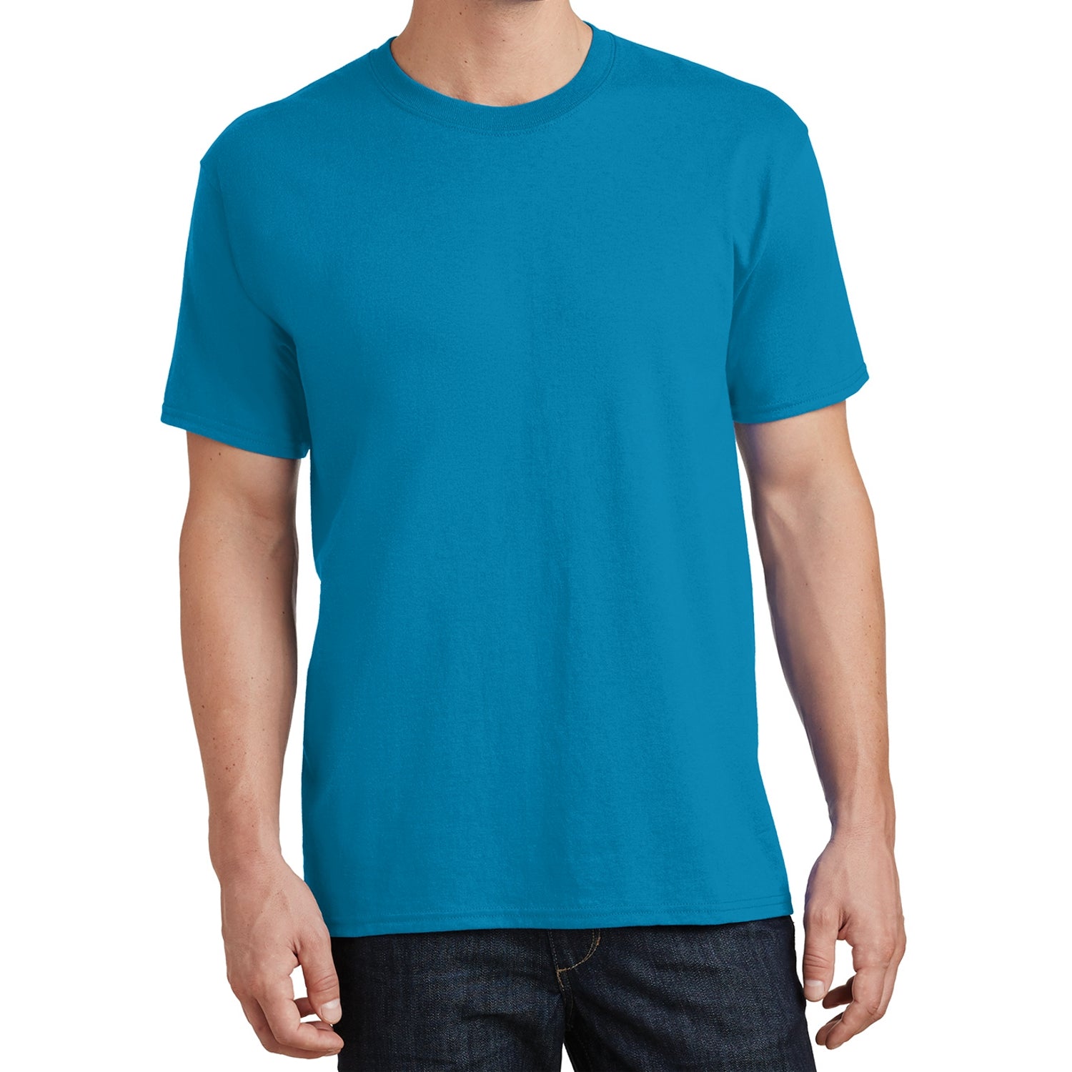 Core Cotton Tee - Neon Blue