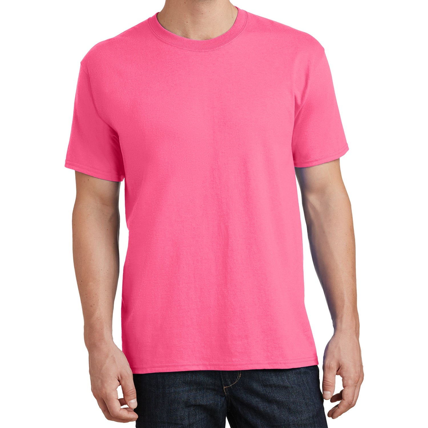 Core Cotton Tee - Neon Pink