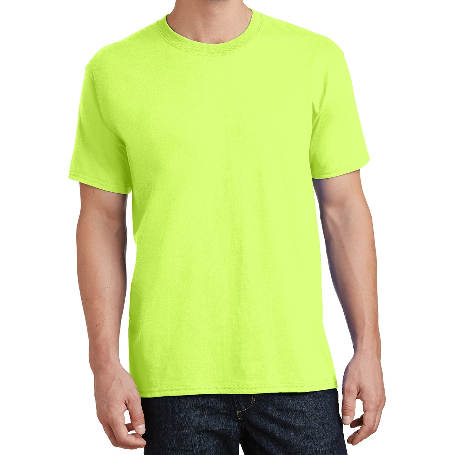 Core Cotton Tee - Neon Yellow