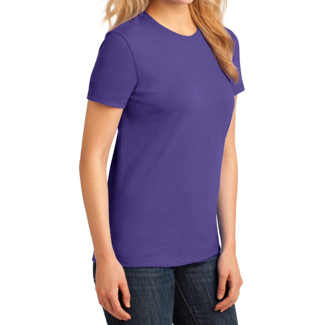 Ladies Core Cotton Tee - Purple