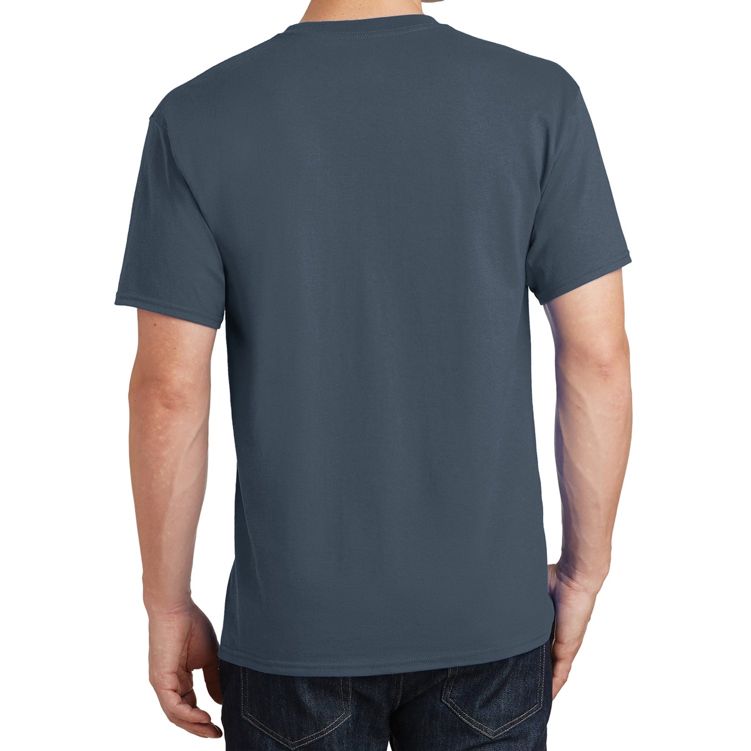 Core Cotton Tee - Steel Blue