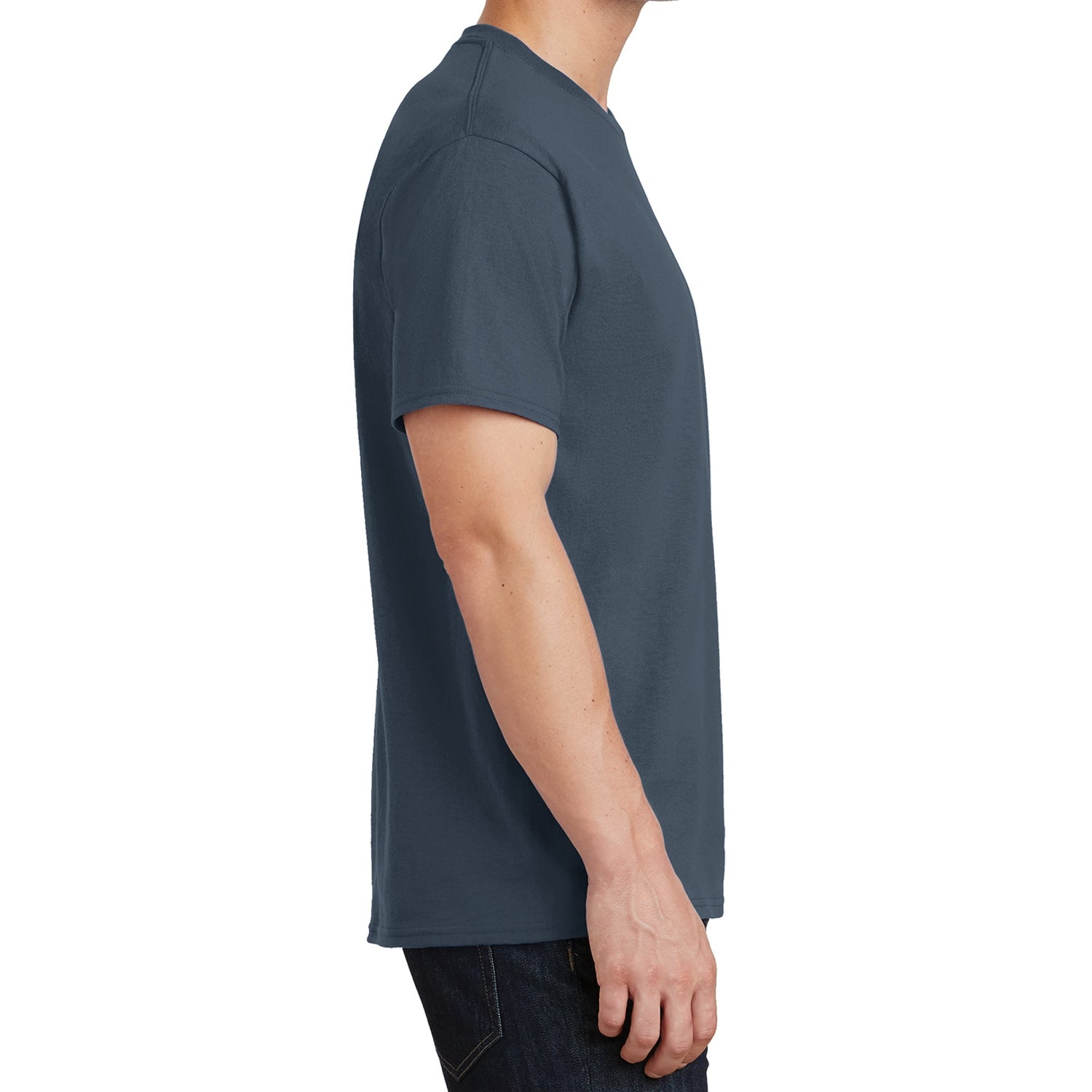 Core Cotton Tee - Steel Blue