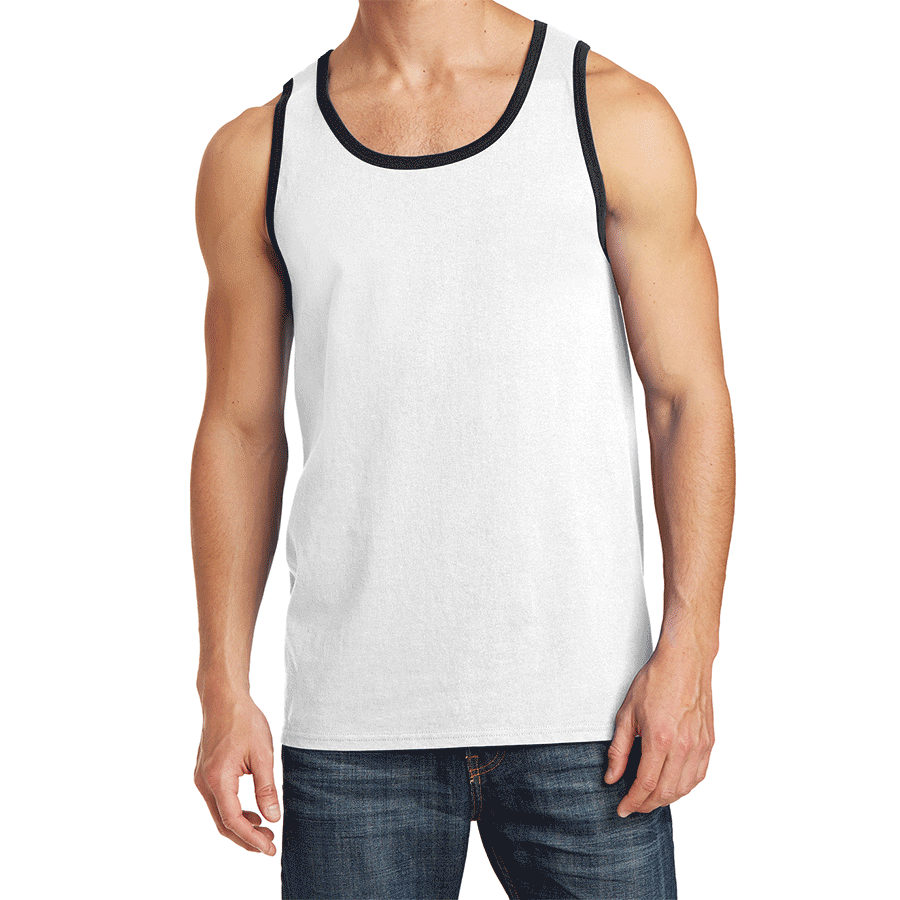 Mens Solid Cotton Tank Top Sleeveless Tee Shirt for Sports, Gym, Fitness, Beach