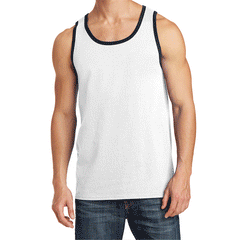 Mens Solid Cotton Tank Top Sleeveless Tee Shirt for Sports, Gym, Fitness, Beach