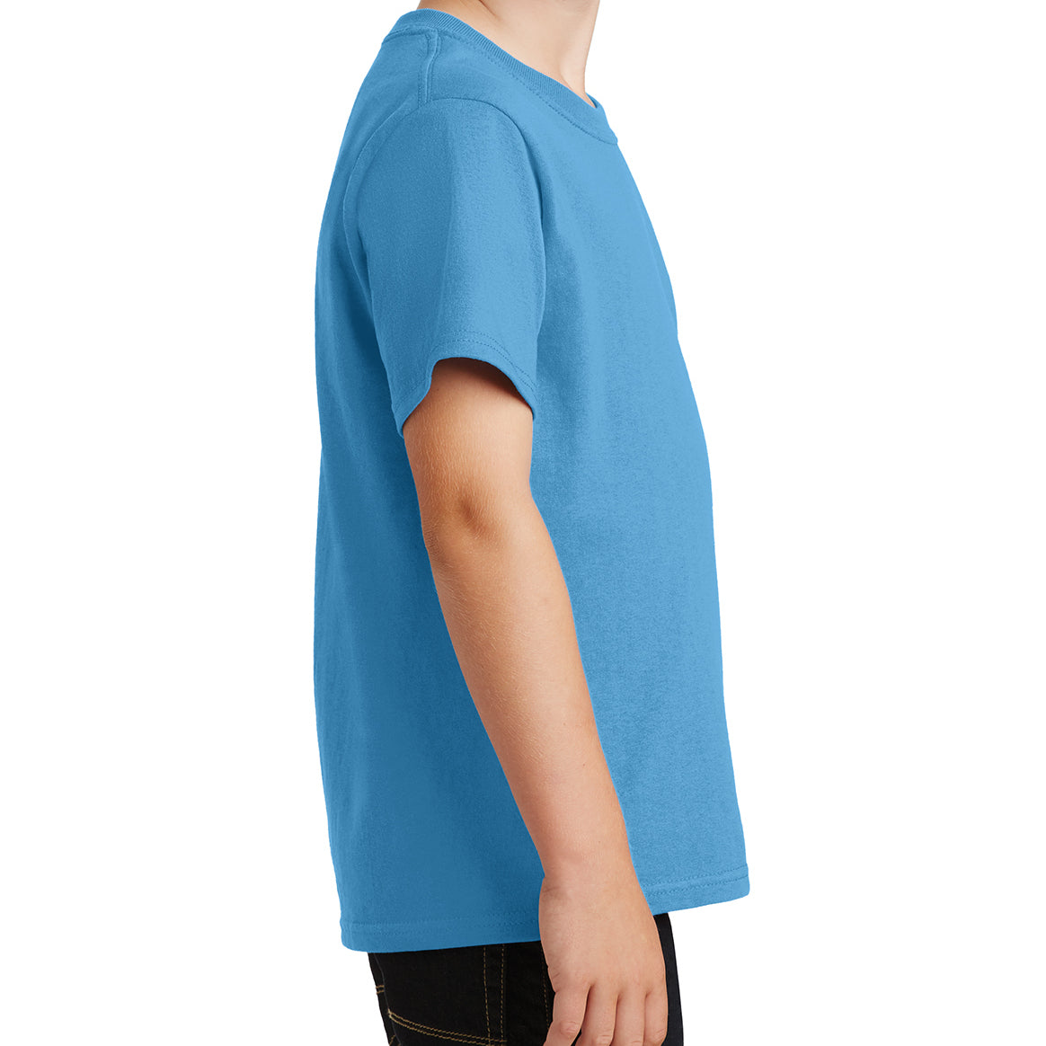 Youth Core Cotton Tee - Aquatic Blue