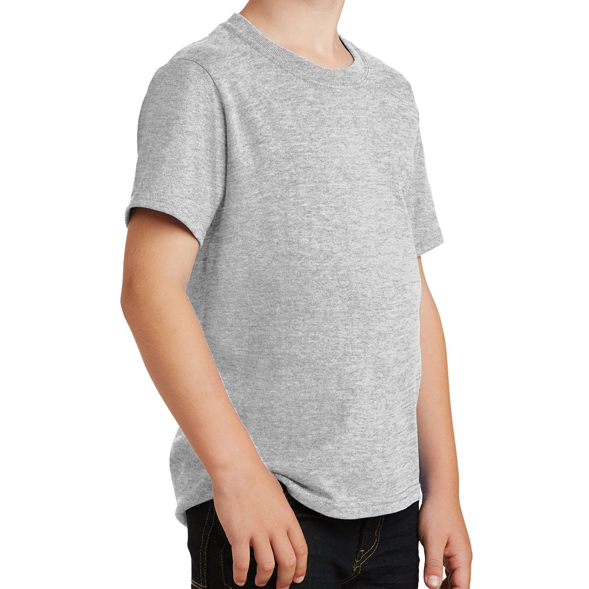Youth Core Cotton Tee - Ash